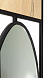 Панель для прихожей с зеркалом Loft Дуб натур как на фото  ЛДСП/Металл