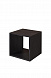 Куб ERICKA-CUBE1 из массива сосны  Массив сосны Чёрный матовый лак