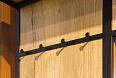 Панель для прихожей с вешалкой Loft Дуб натур как на фото  ЛДСП/Металл