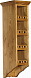 Настенный шкаф ПЛ 23 с балюстрадой (250x930x316) массив сосны сосна с эффектом исскуственного старение