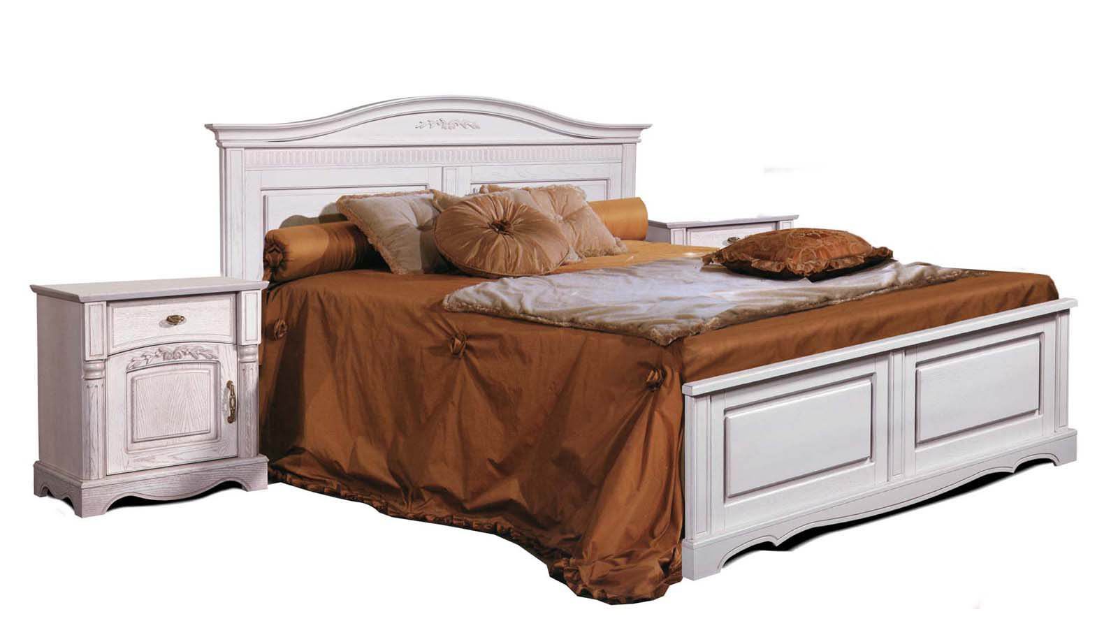 Кровать двуспальная Паола  (180х200) с гибким основанием в комплекте БМ-2172