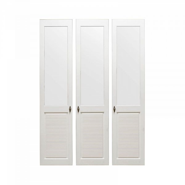 Комплект дверей к стеллажу Рауна-30 Белый воск