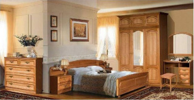 Набор мебели для спальни "КУПАВА-3" ГМ 8420-02,ДУБ б/м  "P-43" дуб натуральный