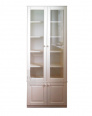 Шкаф книжный Коста Бланка 2-х дверный с стеклянным фасадом