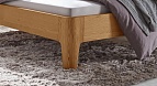 Кровать Lugo modern (RO193) из массива дуба  200*200 Сращенный дуб натуральный 01 200*200 208х38х219