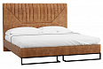 Кровать (180х200) Loft Alberta Браун как на фото  Металл/ЛДСП/Эко кожа 180х200
