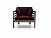 Кресло Стоун Сосна Сосна Бесцветный лак(натуральный) 86х80х73