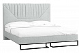 Кровать (180х200) Loft Alberta Стоун как на фото  Металл/ЛДСП/Ткань 180х200