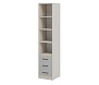 Стеллаж Мальма МН-135-39 ЛДСП Графит/Белый+Дуб Стирлинг
