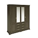 Шкаф для одежды 5д "Верди Классик" П3.0487.1.27 Дуб венге