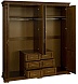 Шкаф для одежды 5д "Верди Классик" П3.0487.1.27 Дуб венге