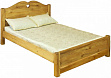 Кровать LIT COEUR PB 140х200 с низким изножьем массив сосны сосна с эффектом исскуственного старение 140х200