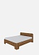 Кровать 140х200 Орт  Дикий дуб castle brown 149*85,5*209