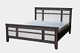 Кровать "Калифорния-2" (180х200) 180х200 прованс (серый) Массив сосны