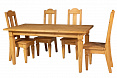 Стол обеденный Э0201-13 (110х70) массив сосны светлый дуб