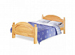 Кровать Лотос 160х200 с заглушкой и ножной спинкой Б-1090-11 сосна/шпон сосна лак 160х200