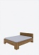 Кровать  90х200 Талер   Дикий дуб castle brown 99*85,5*209