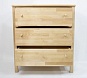 Комод Нордик (Nordic) модель 34Т Массив березы Без покрытия