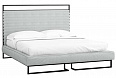 Кровать (180х200) Loft Грейс Стоун как на фото  Металл/ЛДСП/Ткань 180х200