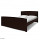 Кровать Ариэлла 1 90х200  массив сосны темная палитра