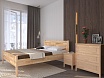 Кровать Нордик Лайф (Nordic life) 160*200 Массив березы Без покрытия 166х80х206