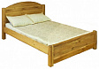 Кровать LIT MEX PB 180х200 с низким изножьем  массив сосны сосна с эффектом исскуственного старение 180х200