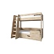 Кровать двухъярусная OSKAR Дуб санремо ЛДСП
