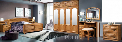 Набор мебели для спальни "КУПАВА-2" ГМ 8420-01,ДУБ б/м  "P-43" дуб натуральный