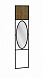 Панель для прихожей с зеркалом Loft Дуб табак как на фото  ЛДСП/Металл