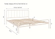 Кровать металлическая  “Антика” 140x200 Металл  Чёрный