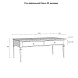 Стол журнальный Ольса 02Массив сосны Белый лак  122,2х50х65