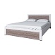 Кровать 140 OLIVIA Вудлайн крем/дуб анкона ЛДСП/МДФ