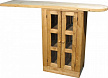 Шкаф-стол барный двери с 2-х сторон ПЛ 30 (600х1020х400) массив сосны сосна с эффектом исскуственного старение