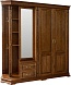Шкаф комбинированный "Верди Классик" П3.0487.3.01 Дуб венге