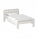 Кровать полутороспальная Коста Бланка 120×200 (В-КР-231) В-КР-231 белый воск 120х200