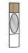 Панель для прихожей с зеркалом Loft Дуб натур как на фото  ЛДСП/Металл