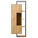 Шкаф навесной Манхэттен L ниша справа Массив дуба/Металл масло бейц 70х172,8х40