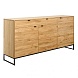 Комод Манхэттен 1  Массив дуба/Металл масло бейц 180х85х40