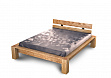 Кровать двухспальня  Riva  180 цвет Тик массив дуба шашельный масло тик 180*200