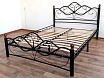 Кровать металлическая  “Венера 2” 160x200 Металл  Чёрный ножки-02/чёрные