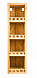 Шкаф настенный Классик балюстрада Н-16 (200) сосна с эффектом искусственного старения Массив сосны