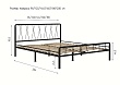 Кровать металлическая  “КЛЭР” 180x200 Металл  Чёрный