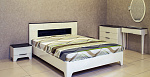 Набор мебели для спальни Верона 3 МДФ/ЛДСП Белый глянец/Черный глянец