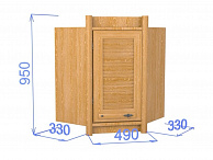 Шкаф настенный с дверкой на 60 "Хлоя КХ 12"