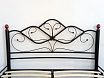 Кровать металлическая  “Венера 2” 140x200 Металл  Чёрный ножки-02/чёрные