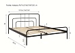 Кровать металлическая  “Модена” 90x200 Металл  Чёрный