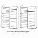 Шкаф для одежды Астория МН-218-03-220 МДФ/ЛДСП Крем