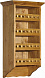 Настенный шкаф ПЛ 24 балюстрада (400x930x316) массив сосны сосна с эффектом исскуственного старение