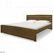 Кровать Ариэлла 2 90х200  массив сосны темная палитра