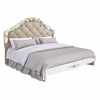Кровать с мягким изголовьем 180*200 Romantic Gold art. R418g
